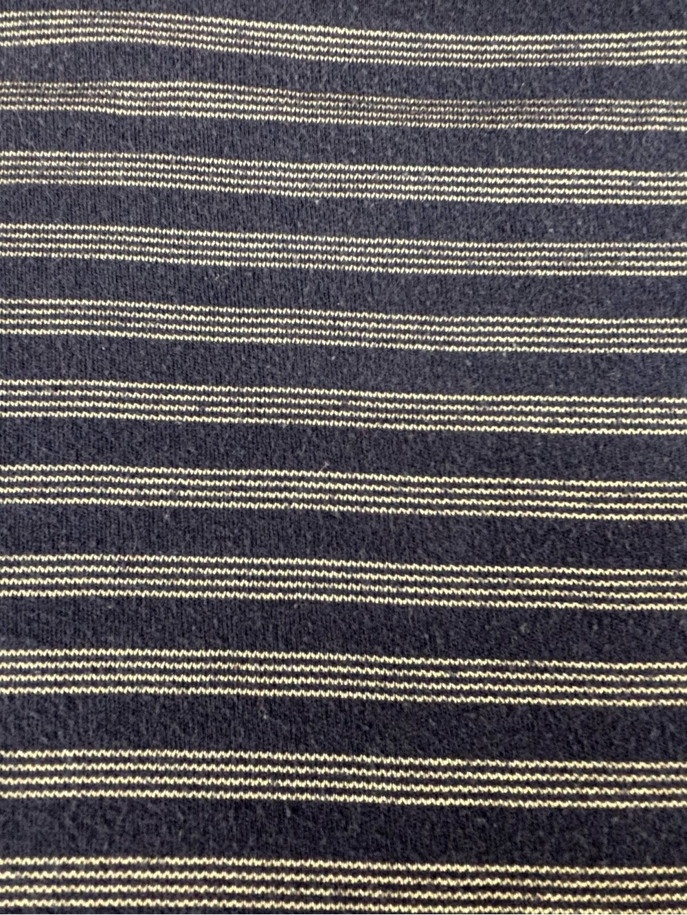 Liz Claiborne Men’s Navy and Gray Striped Turtleneck Sweater - Picture 3 of 4